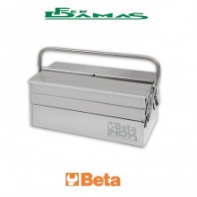 CASSETTA PORTAUTENSILI ESTENDIBILE BETA IN ACCIAIO INOX A 5 SCOMPARTI VUOTA ART.C20TSS
